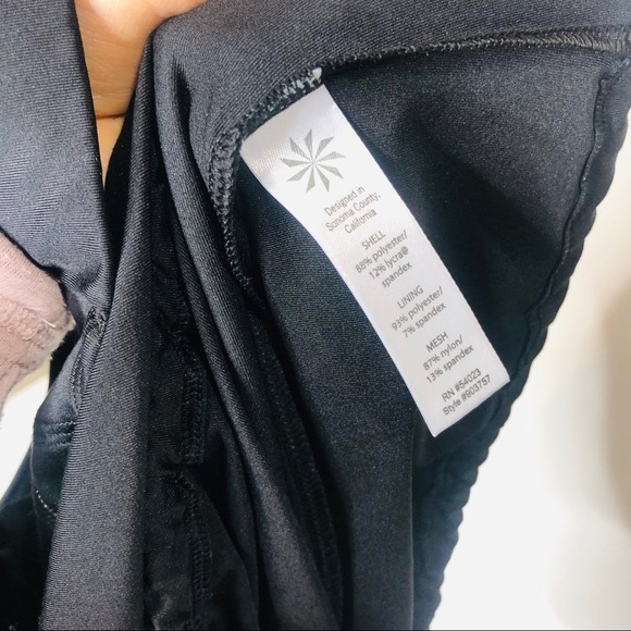 Athleta Black Workout Tank Top Shelf Bra Racerback - Picture 10 of 10